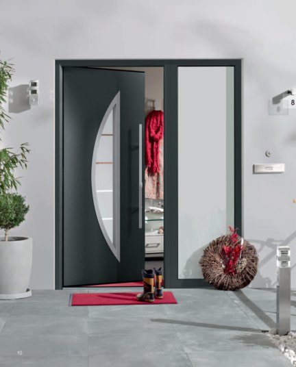 Drzwi ThermoPro Plus to połączenie dobrej izolacyjności cieplnej, bezpieczeństwa  i nowoczesnego wzornictwa