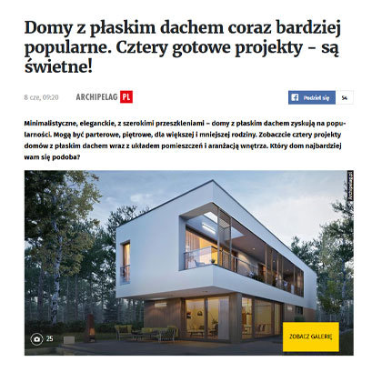 Domy z płaskim dachem