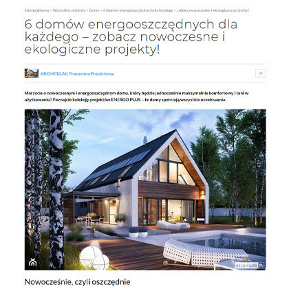 Domy energooszczędne