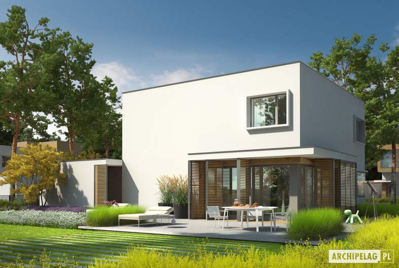 Projekt domu EX 10 II (z wiatą) ENERGO PLUS - animacja projektu