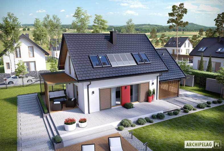 Projekt domu Lea II (z wiatą) - animacja projektu